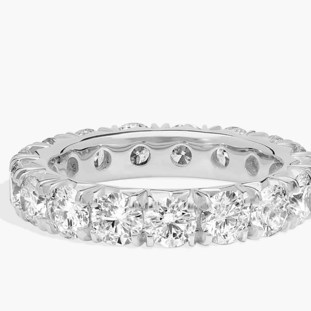 Eternity Ring In 14K White Gold Size 9